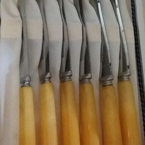 Vintage ☆ Bakelite ☆ Washington ☆ Stainless ☆ Carving Set ☆ Steak ☆ Knives